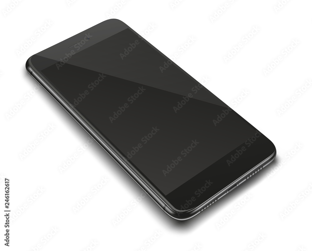 Realistic smart phone. Realistic smart phone.