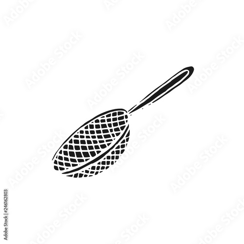sieve vector doodle sketch isolated on white background