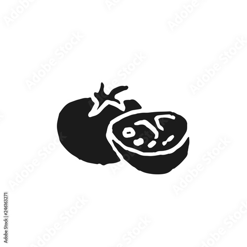 tomato doodle vector sketch isolated on white background