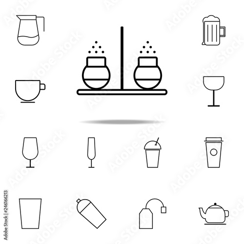 salt-maid icon. kitchen icons universal set for web and mobile