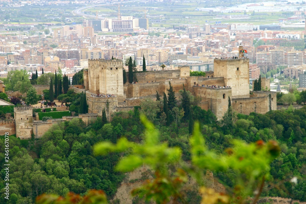 Fototapeta premium Alhambra in Granada. Historical city of Andalusia. Spain