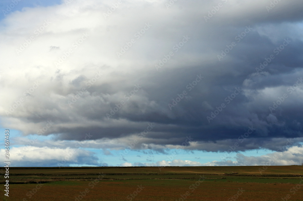 Landscape, field, sky and horizon