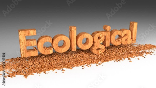 Animated processing of the word 