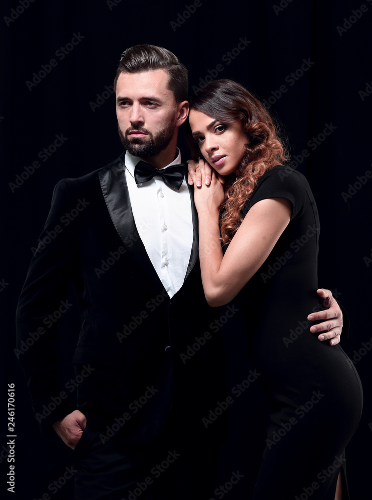 fashion studio photo of beautiful couple in elegant clothes fashion studio photo of beautiful couple in elegant clothes