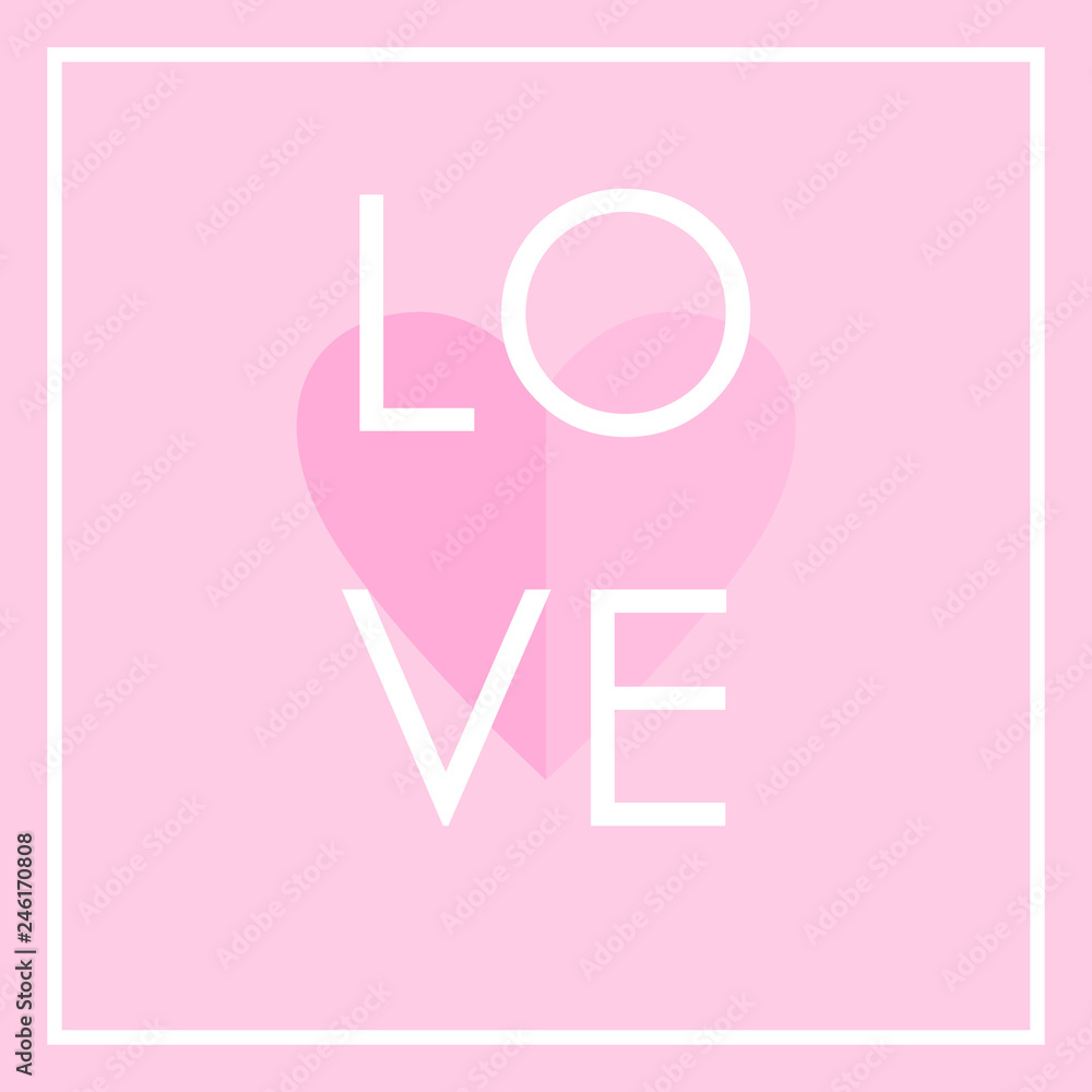 Obraz premium love card