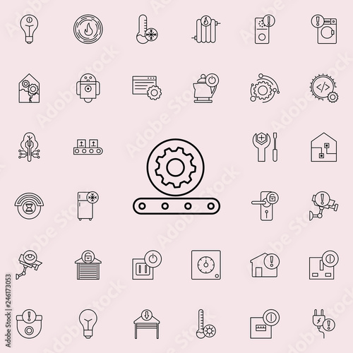 automatic production icon. Automation icons universal set for web and mobile