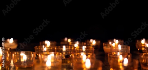 Candles in temple