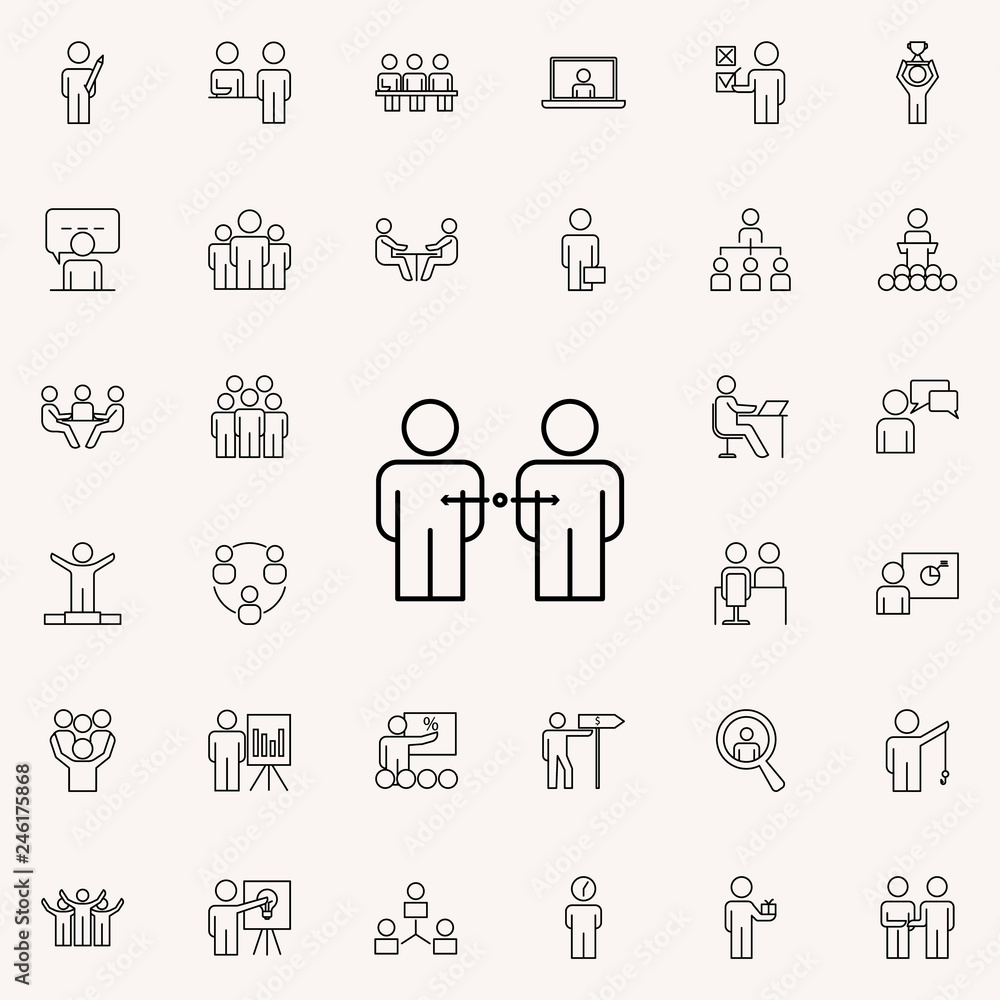 selection of applicants for work icon. Business Organisation icons universal set for web and mobile selection of applicants for work icon. Business Organisation icons universal set for web and mobile