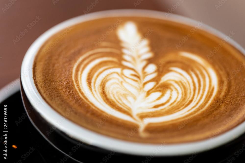 Backgrounds of Latte coffee. coffee cup latte art in shop. Backgrounds of Latte coffee. coffee cup latte art in shop.