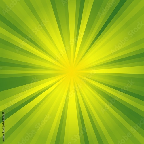 Green and yellow lighting background with beautiful abstract texture, light on street