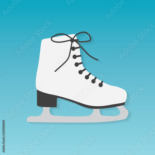 ice figure skate icon- vector illustration