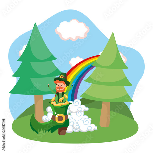 leprechaun gold rainbow photo