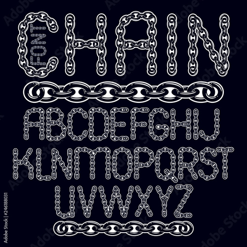 Vector type font, script fr...