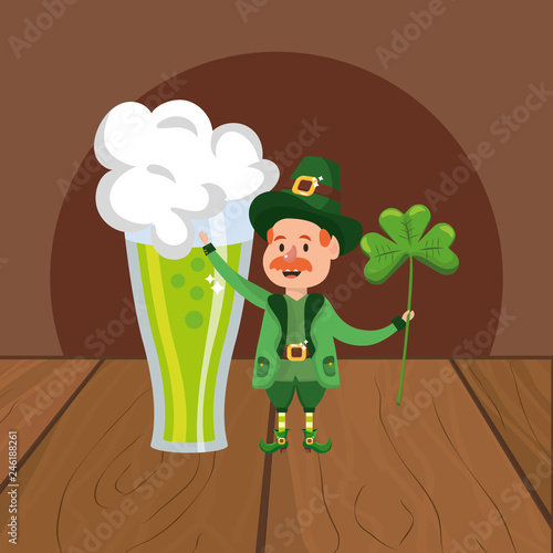 leprechaun beer green clover photo