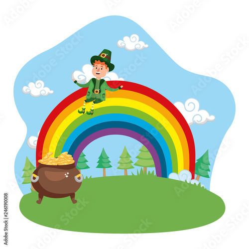 leprechaun gold rainbow