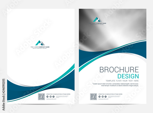 Brochure template flyer design vector background