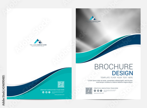 Brochure template flyer design vector background