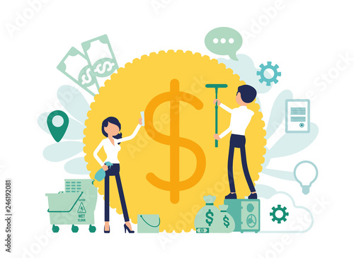 Money laundering criminal business activity