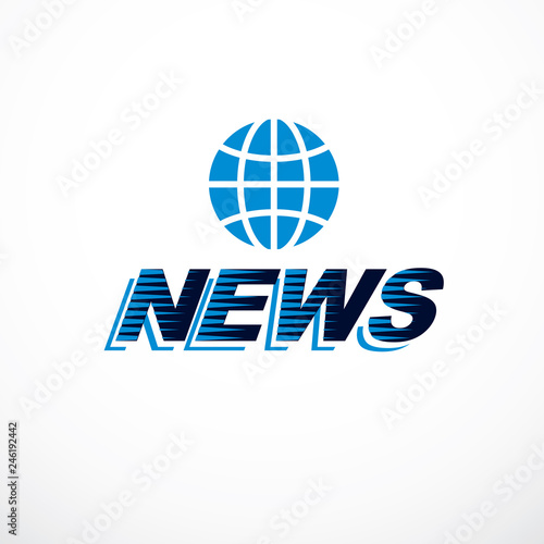 Journalism theme vector emb...