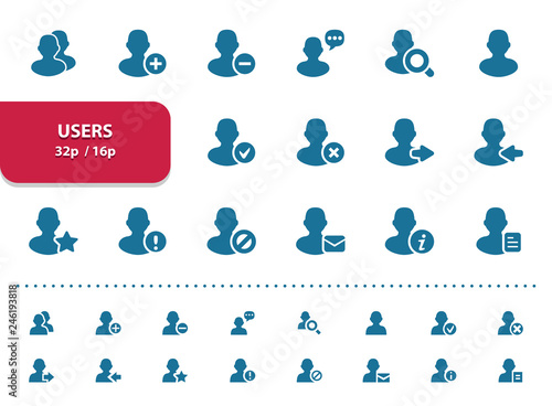 Users Icons (2x magnification for preview)