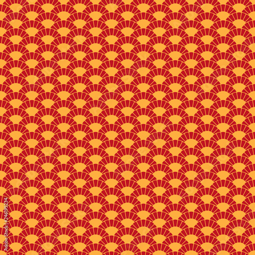 Lunar New Year Seamless Pattern - Red and gold pattern design for Lunar or Chinese New Year