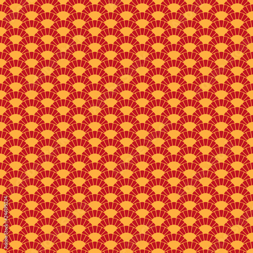 Lunar New Year Seamless Pattern - Red and gold pattern design for Lunar or Chinese New Year