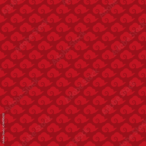 Lunar New Year Seamless Pattern - Red pattern design for Lunar or Chinese New Year