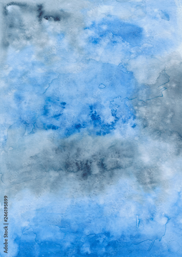 Watercolor black blue Watercolor black blue