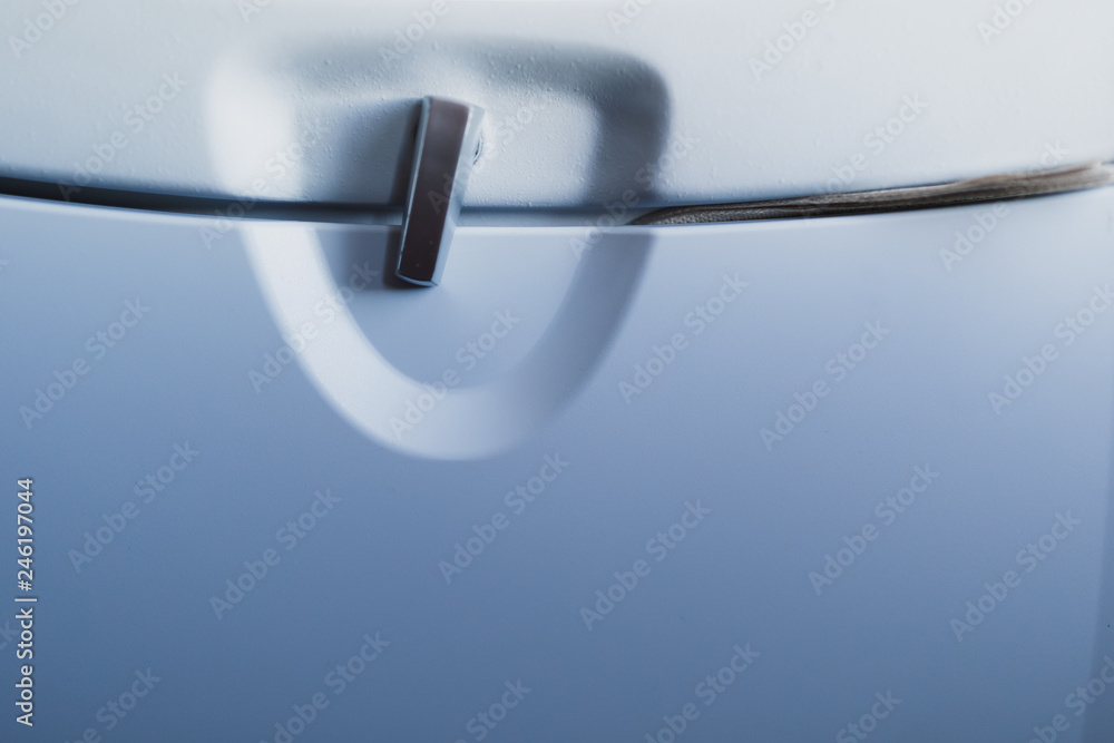 front seat table in the airplane, background with copy-space front seat table in the airplane, background with copy-space