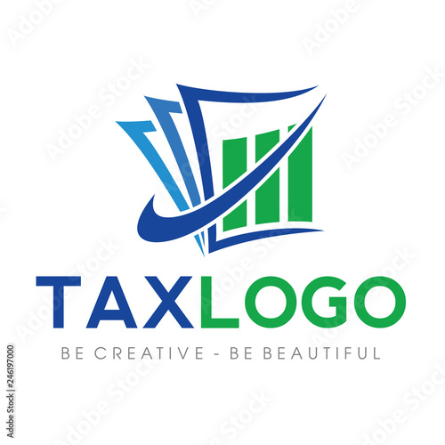 Tax and Accounting, Bookeping Logo Vector