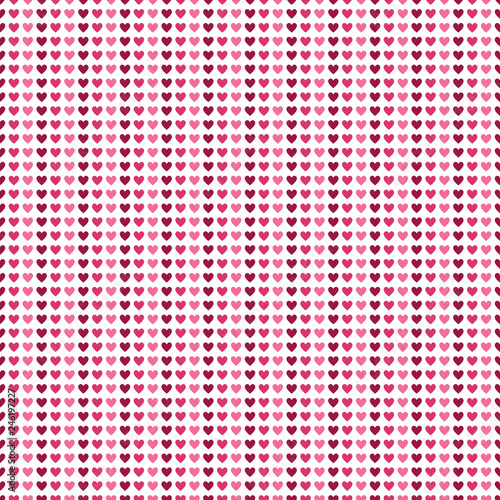 Valentine's Day Seamless Pattern - Hearts design in classic Valentine colors