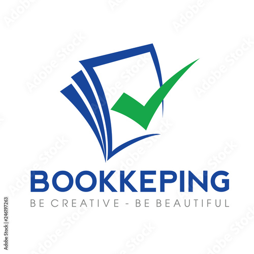 Tax and Accounting, Bookeping Logo Vector Inspiration