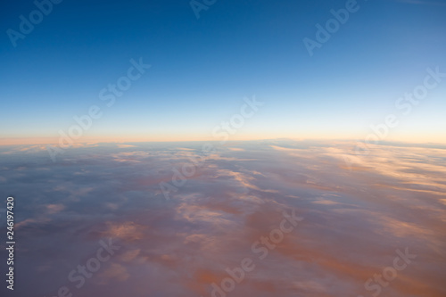 purple clouds natural background © nikkytok