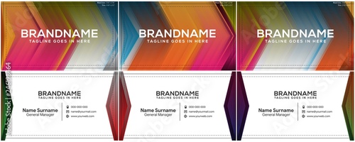 Modern creative and clean business card template, polygon background, flyer design, name card template. Corporate identity with abstract illustration. Vector company style for brandbook
