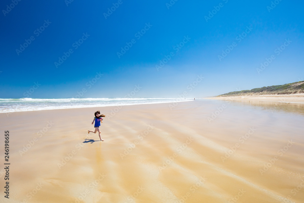 Happy Kids on Beach