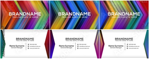 Modern creative and clean business card template, polygon background, flyer design, name card template. Corporate identity with abstract illustration. Vector company style for brandbook