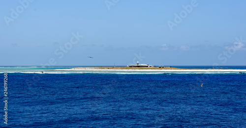 Australian weather station on Willis Island, which is located 270 miles east of Cairns, Queensland in the Coral Sea