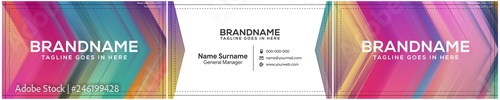 Modern creative and clean business card template, polygon background, flyer design, name card template. Corporate identity with abstract illustration. Vector company style for brandbook