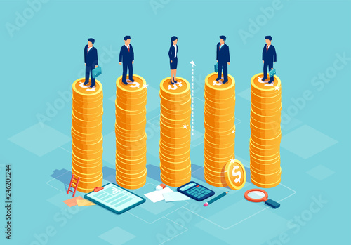Gender equality and equal opportunities in corporate business concept