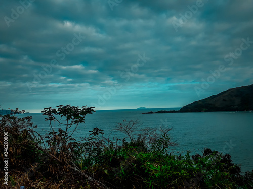 tropical island in the sea