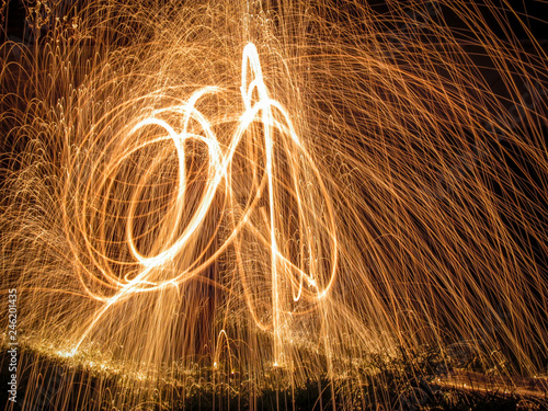 fireworks in the sky