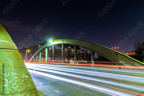 Nachtaufnahme der Schlossbrücke in Berlin Charlottenburg