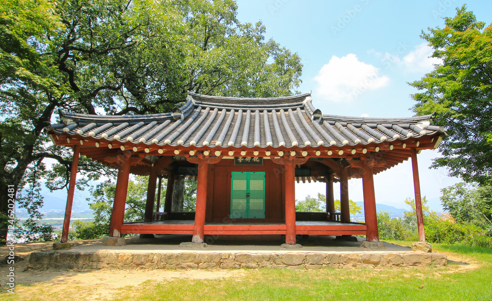 Myeonangjeong Pavilion place for writing poems. Myeonangjeong Pavilion place for writing poems.