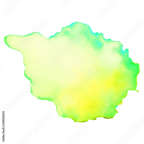 Color splash on white background. Abstract watercolor background.