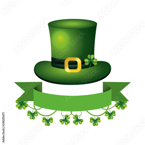 leprechaun hat clover banner photo