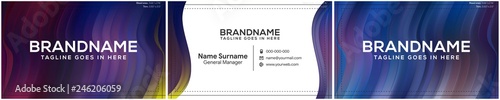 modern creative and clean business card template, polygon background, flyer design, name card template. Corporate identity with abstract illustration. Vector company style for brandbook