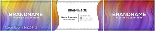 modern creative and clean business card template, polygon background, flyer design, name card template. Corporate identity with abstract illustration. Vector company style for brandbook