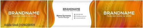 modern creative and clean business card template, polygon background, flyer design, name card template. Corporate identity with abstract illustration. Vector company style for brandbook