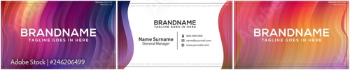 modern creative and clean business card template, polygon background, flyer design, name card template. Corporate identity with abstract illustration. Vector company style for brandbook