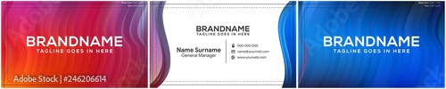 modern creative and clean business card template, polygon background, flyer design, name card template. Corporate identity with abstract illustration. Vector company style for brandbook